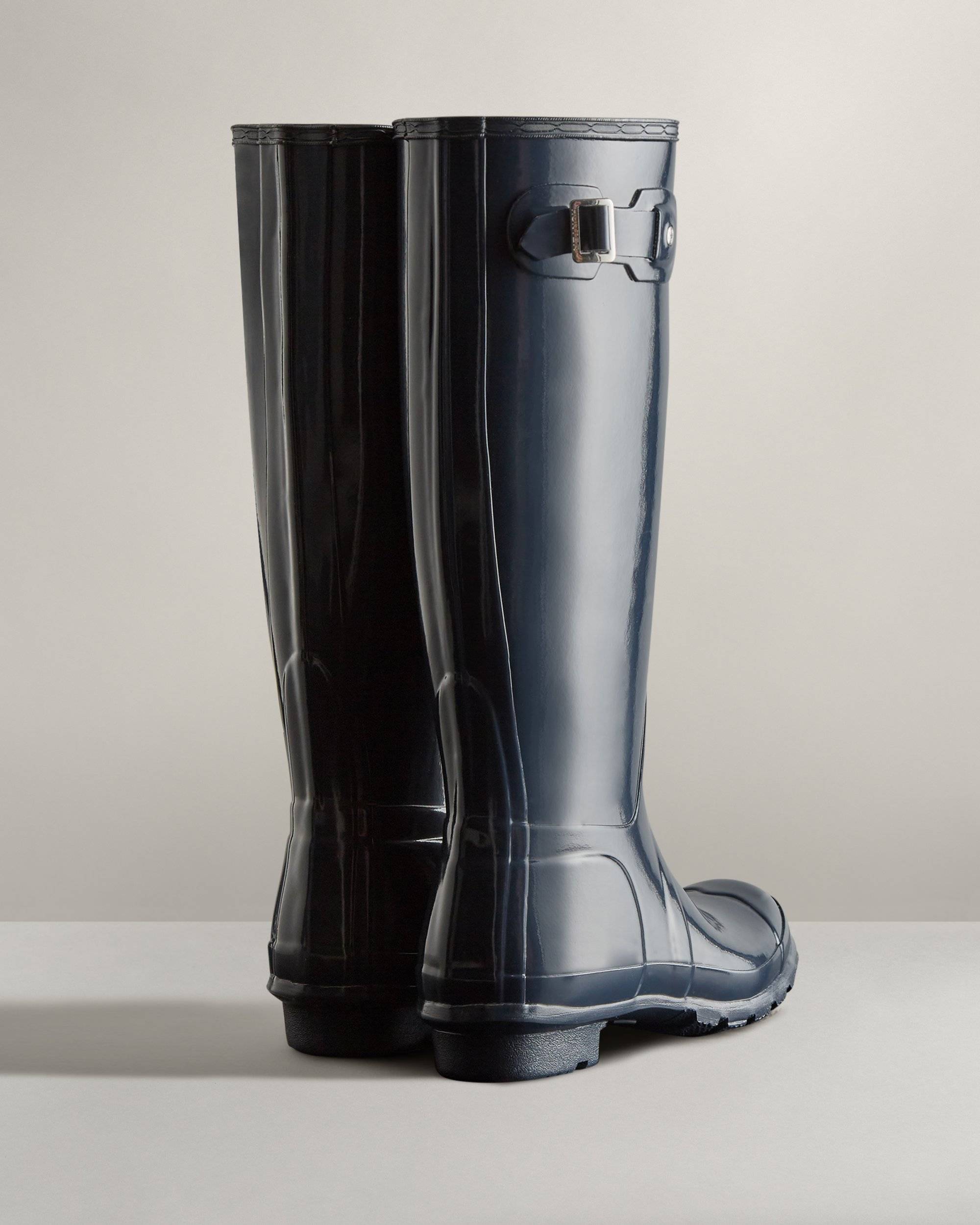 Hunter Navy Original Tall Gloss Wellington Boot Energy Clothing