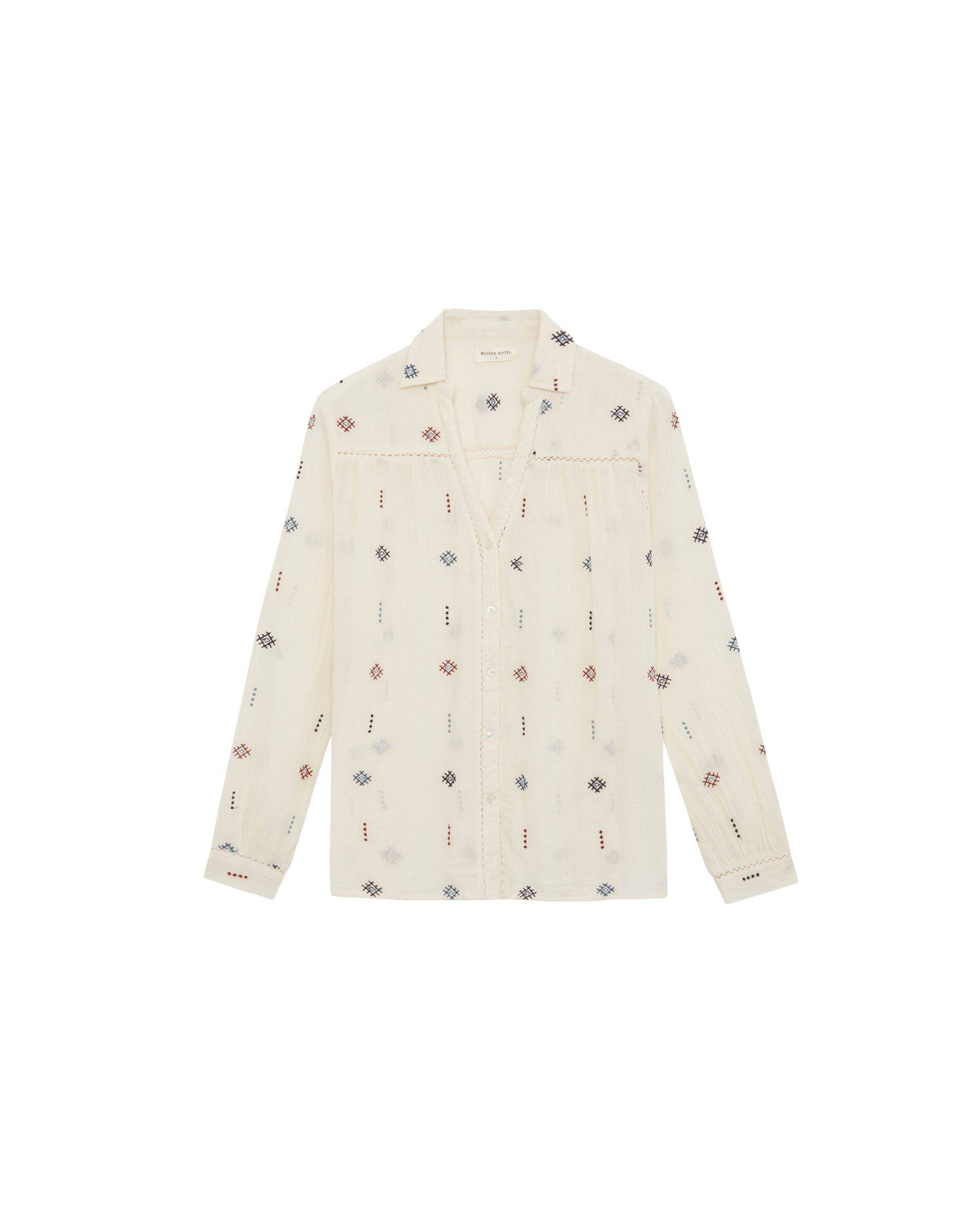 MAISON HOTEL - Tetris Berenice Off-White Blouse – Energy Clothing Stamford