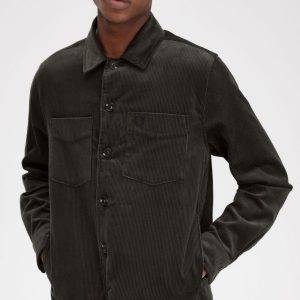 Fred Perry Zip Through Cardigan, Dark Caramel